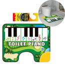 Juguete Alfombra Musical de Piano para Baño. Tapete Interactivo con Teclas de Piano para Inodoro. Produce sonidos musicales. Color verde.