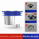 Tapón de Drenaje Antirretorno para Baño (42mm). Núcleo para Desagüe de Cobre Plateado. Válvula Antiolor con Apertura Automática 40g.
