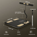 Báscula Inteligente de Composición Corporal con 8 Sensores. Balanza Digital recargable con Electrodo de Mano, Análisis BMI, Grasa Corporal y Conexión a App.