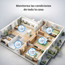 Sensor de Temperatura y Humedad con Pantalla LCD y Conexión a App Tuya. Termómetro e Higrómetro Digital Bluetooth Inteligente. Medidor.