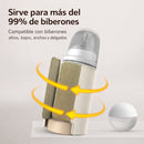 Calentador Biberones Portátil 6000mAh con Pantalla LED y Control de Temperatura. Calienta Leche para Bebé Carga USB-C 18W. Compatible con la Mayoría de Mamaderas.