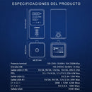 Regleta Vertical de 2500W con Pantalla Digital. Torre de Enchufes con Medidor de Consumo Incluye 2 Puertos USB-C y Puerto USB Cable 2 m