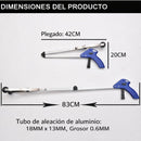 Pinza Recogedora Extensible Multiuso – Agarrador de Basura y Objetos Plegable de Aluminio. Recolector de Basura con Extensión de 83cm. Picker. Agarrador.