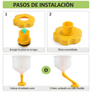 Embudo Antiderrames para Llenado de Refrigerante de Radiador. Sistema con Adaptadores Universales para Auto. Set de 15 Piezas.