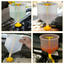 Embudo Antiderrames para Llenado de Refrigerante de Radiador. Sistema con Adaptadores Universales para Auto. Set de 15 Piezas.