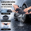 Toalla paño de Microfibra Ultra Absorbente para Secado de Autos Gruesa 1300 GSM. Paño de Secado Automotriz 60×90 cm (24×36"). Color gris.