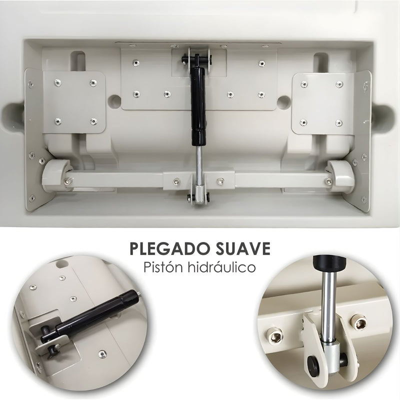 Cambiador de Bebé Plegable de Pared para Baños Públicos. Estación Cambiadora HDPE Antibacterial. Soporta hasta 20kg. Cambiador de Pañales.