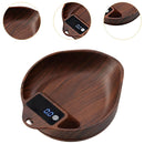 Báscula Scoop digital de precisión 1000g / 0.1g. Café Balanza electrónica para pesar granos, semillas y alimentos. Color walnut (13x10cm).