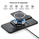 Cargador Inalámbrico Magnético 360°. Estación de Carga Tipo MagSafe para iPhone y Audífonos (Cable 1m).