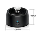 Cenicero Purificador De Aire Con Iones Negativos Recargable Con Filtro De Carbón Activado. Cenicero Eléctrico extractor De Humo. Color negro.