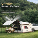 Tienda de Campaña Trasera para SUV con Protección Solar UPF50+.Carpa de Camping para Maletero de SUV con Toldo Exterior (270x270x180cm).
