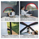 Tienda de Campaña Trasera para SUV con Protección Solar UPF50+.Carpa de Camping para Maletero de SUV con Toldo Exterior (270x270x180cm).