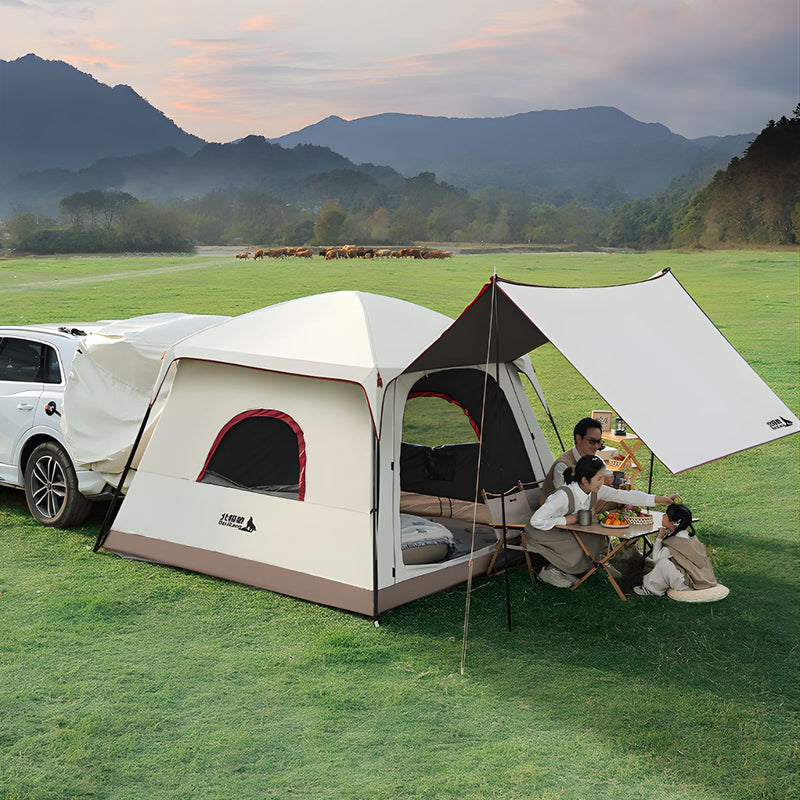 Tienda de Campaña Trasera para SUV con Protección Solar UPF50+.Carpa de Camping para Maletero de SUV con Toldo Exterior (270x270x180cm).