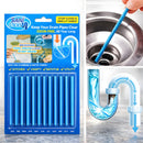 Varillas Destapadoras para Drenajes – Kit Flexible de Limpieza de Tuberías Eliminador de Olor Desagües (Pack de 12 Unidades). Limpia y Previene Obstrucciones.