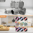 Organizador de Termos Botellas de agua y Vasos. Estante de 3 Niveles Transparente. Soporte para Botellas de Hasta 40 oz.