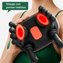 Masajeador para Cuello y Hombros con Masaje Tipo Manos y Dedos con Calor y 3 Niveles 10W. Batería 2000mAh. Color Negro.