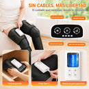 Masajeador para Piernas con Compresión de Aire y Calor. Máquina de Masajes Cubre Pies, Pantorrillas, Rodillas y Muslos con 2 Niveles de Calor.