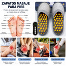 Pantuflas de Masaje Eléctricas USBC con 8 Modos de Masaje y 19 Niveles de Intensidad. Masajeador de Pies Talla 40-43. Color Gris Oscuro.