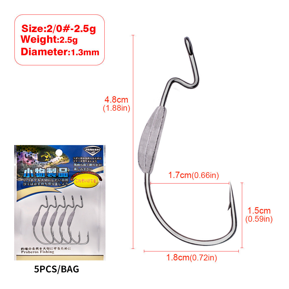 Anzuelos para señuelos (5 Uds.)
