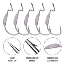 Anzuelos para señuelos (5 Uds.)