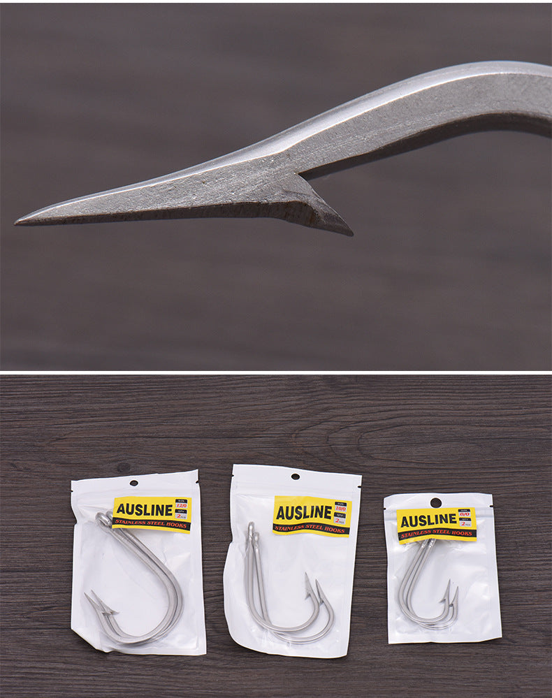 Anzuelos Circulares grandes acero (2 Uds.)