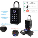 Caja De Seguridad Inteligente Con Huella Digital Y Bluetooth. Caja Para Llaves Con App, Código Y Tarjeta RFID. Resistente Al Agua y Recargable USB.