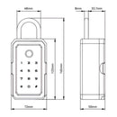 Caja De Seguridad Inteligente Con Huella Digital Y Bluetooth. Caja Para Llaves Con App, Código Y Tarjeta RFID. Resistente Al Agua y Recargable USB.