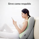 Cojín Ortopédico Lumbar Ergonómico Para Espalda Y Cuello. Almohada De Soporte Cervical Y Lumbar Con Diseño Anatómico. Color verde.