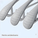 Ganchos Para Ropa Antideslizante De Hombro Ancho Con Giro 360°. Perchas Resistentes para ropa. Color Gris (Pack De 10 piezas).