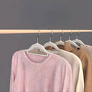 Perchas Ganchos Aterciopeladas Antideslizantes Para Ropa. Resistentes de material velvet aterciopelado gamuza Multiuso Para Clóset. Color Blanco (Pack De 10 unidades).