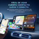 Adaptador Inalámbrico CarPlay y Android Auto para Auto. Convierte CarPlay/Android Auto con Cable a Wireless. Color gris oscuro 97GT.