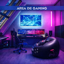 Sillón Inflable Ergonómico Con Portavasos Y Bolsillo Lateral. Sofá con Diseño gamer (105x105x70cm).