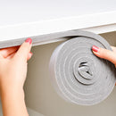 Burlete de Espuma Autoadhesivo para Puertas y Ventanas | Aislante de Ruido, Polvo y Aire 30mmx10mm (1 Rollo). Tira de Sellado gris.