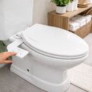 Bidé Para Inodoro Accesorio Sin Tapa. Ducha Sanitaria Ajustable Con Control Lateral. Conexión 7/8". Paperless Cleaner.