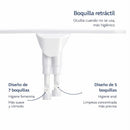 Bidé Para Inodoro Accesorio Sin Tapa. Ducha Sanitaria Ajustable Con Control Lateral. Conexión 7/8". Paperless Cleaner.