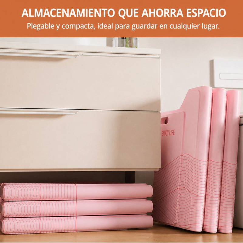 Bañera Plegable Portátil para Niños y Adultos 85x55 cm. Tina de baño Compacta de PVC Multicapa con Aislamiento Térmico. Color Rosa