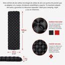 Colchoneta Inflable Camping Ultraligera Nylon 40D. Sleeping Mat colchón Impermeable con Válvula Doble Portátil Compacta para Senderismo Mochilero (190x60x6cm) Color Negro