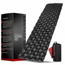 Colchoneta Inflable Camping Ultraligera Nylon 40D. Sleeping Mat colchón Impermeable con Válvula Doble Portátil Compacta para Senderismo Mochilero (190x60x6cm) Color Negro