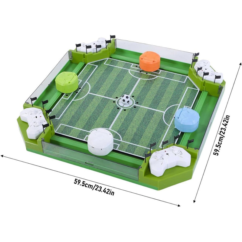 Juego de Fútbol de Mesa con Control Remoto. Tablero Interactivo con Mandos Inalámbricos. Campo Realista con set completo. Juguete Futbolito