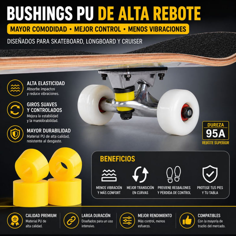 Patineta Skateboard 31” Maple 8 Capas ABEC-7 con Ruedas PU y Base de Aluminio Reforzada para Tricks y Freestyle. Estampado Negro y Blanco.