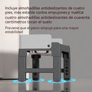 Comedero Elevado Antiderrame para Perros con Plato Comida Lenta Antiahogo Ajustable (21-29cm).(44x24cm) Negro