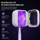 Esterilizador UV para Cepillo Dental con Secado y Carga USBC. Soporte Portátil con Temperatura Constante y Diseño Compacto. Blanco (56.6x56.6x25mm)