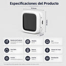 Esterilizador UV para Cepillo Dental con Secado y Carga USBC. Soporte Portátil con Temperatura Constante y Diseño Compacto. Blanco (56.6x56.6x25mm)