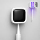 Esterilizador UV para Cepillo Dental con Secado y Carga USBC. Soporte Portátil con Temperatura Constante y Diseño Compacto. Blanco (56.6x56.6x25mm)