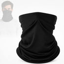 Bandana Mascarilla Tubular Deportiva Transpirable de Secado Rápido UPF. Protección Rostro y Cuello para Ciclismo, Running, Senderismo, Moto. Negra (25x46cm)