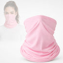 Bandana Mascarilla Tubular Deportiva Transpirable de Secado Rápido UPF. Protección Rostro y Cuello para Ciclismo, Running, Senderismo, Moto. Rosada (25x46cm)
