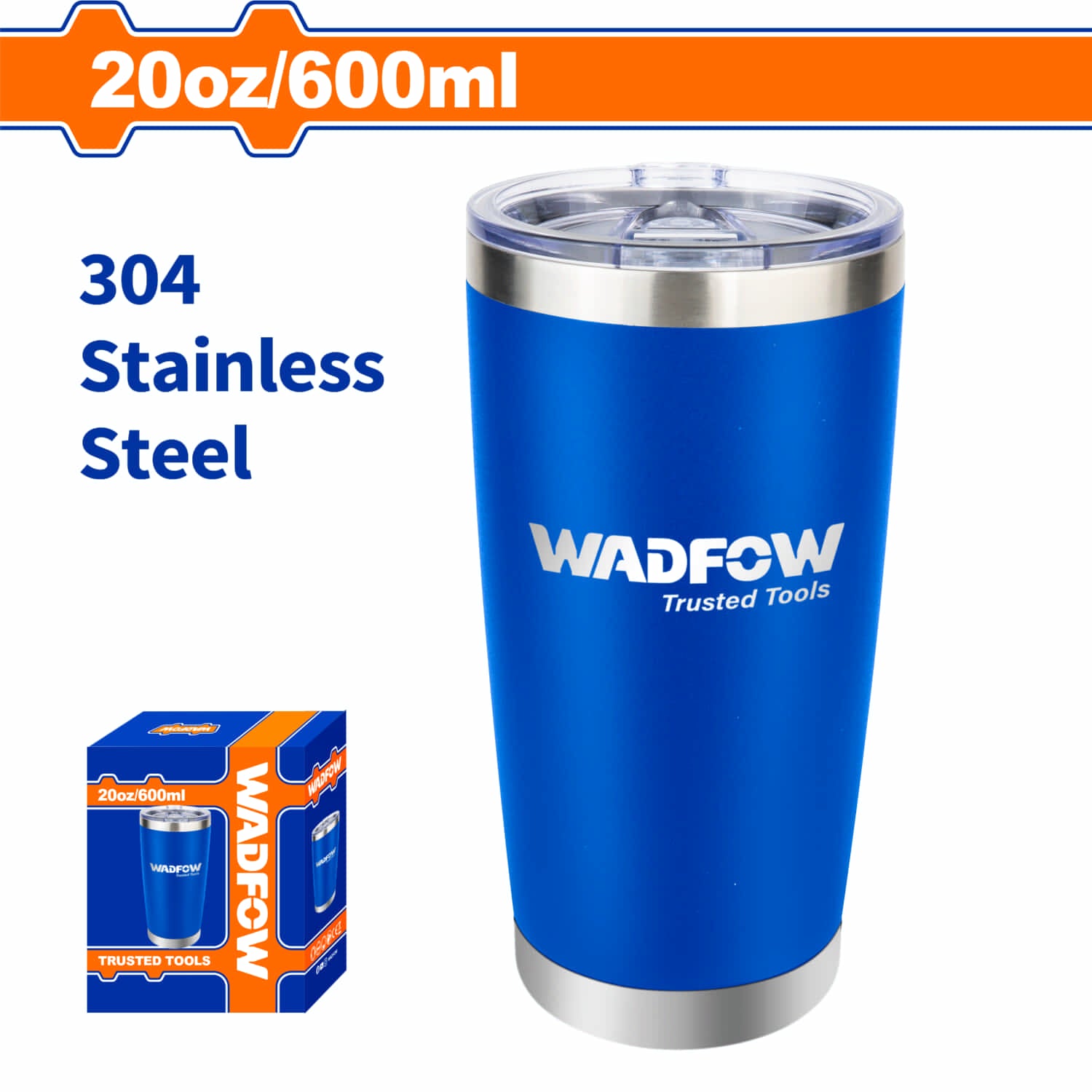 Botella Termo de 20oz Libre de BPA. Acero inoxidable 304  278g. Doble aislamiento.