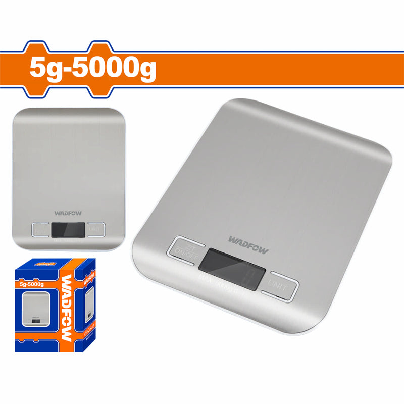 Balanza pesa digital de cocina 5g-5000g. Apagado automático. Pantalla LCD. Báscula.