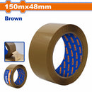 Tape de Embalaje Chocolate 150mx48mm. Esp: 0.045mm. Ideal para cartón. Alta viscosidad.