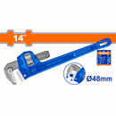 Llave de tubo forjada acero alta calidad. Remache sólido. Sujeción: 48mm Tamaño:14"